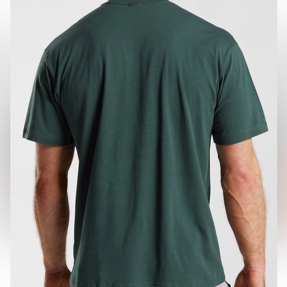 Gymshark Apollo Oversized T-Shirt Obsidian Green Size Small - Picture 2 of 5